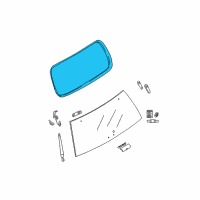 OEM Mercury Weatherstrip Diagram - 8L2Z-7842084-A