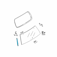 OEM 2008 Ford Explorer Support Cylinder Diagram - 6L2Z-7842104-AA