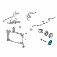 OEM Mercury Cougar Clutch Plate & Hub Assembly Diagram - 6F1Z-19D786-AA