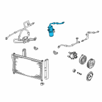 OEM 1998 Ford F-150 Drier Diagram - XL3Z-19C836-BA