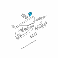 OEM 2011 Nissan Altima Switch Assy-Mirror Control Diagram - 25570-JA010