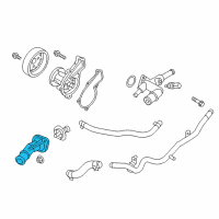 OEM 2018 Kia Forte5 Fitting-COOLANT Inlet Diagram - 256312E100