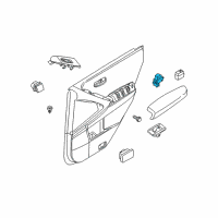 OEM 2010 Nissan Murano Switch Assy-Power Window, Assist Diagram - 25411-BR00A