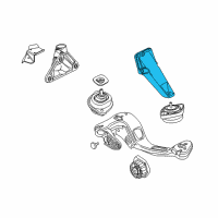 OEM 2004 BMW 330xi Left Support Bracket Diagram - 22-11-6-750-853