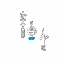 OEM 2017 Kia Cadenza Pad-Front Spring, Lower Diagram - 54633C1000