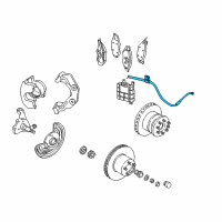 OEM 2001 Dodge Ram 1500 Van Line-Brake Diagram - 52009449AG