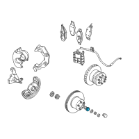 OEM Dodge Aries Wheel Bearing Outer Bearing Diagram - 3683974