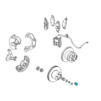 OEM Chrysler Fifth Avenue Cap-Wheel Hub Grease Diagram - 3580894