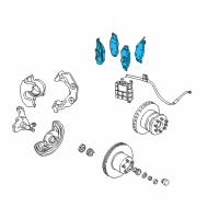 OEM 1984 Dodge W100 Shoe and Lining Package Diagram - 4728777