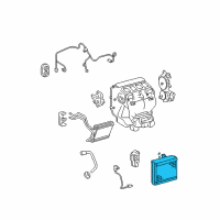 OEM Toyota Avalon Evaporator Core Diagram - 88501-06230