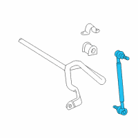 OEM 2009 Pontiac Vibe Link, Front Stabilizer Shaft Diagram - 88970146