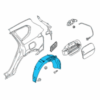 OEM 2019 Hyundai Santa Fe Guard Assembly-Rear Wheel, RH Diagram - 86822-S2000