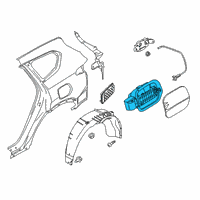 OEM 2019 Hyundai Santa Fe Housing-Fuel Filler Dr Diagram - 81595-S2010