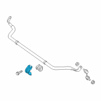 OEM 2017 Nissan Titan XD Clamp-Stabilizer Diagram - 54614-1PA0A