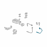 OEM 2008 Acura MDX Sensor, Rear Secondary Oxygen Diagram - 36542-RYE-A01