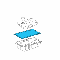 OEM Lexus GS350 Automatic Transmission Oil Pan Gasket Diagram - 35168-60010