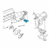 OEM 1999 Chevrolet C2500 Mount Asm-Trans *Marked Print Diagram - 15767859