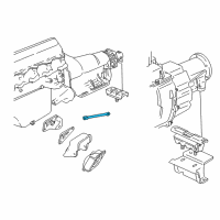 OEM 1999 GMC C1500 Brace-Trans Diagram - 15529883
