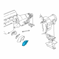 OEM Chevrolet K2500 Mount, Engine Diagram - 15592505