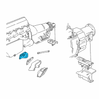 OEM 2000 GMC C3500 Bracket-Trans Brace Diagram - 15529888