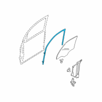 OEM Mercury Run Channel Diagram - 8L8Z-7821547-B