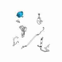 OEM 2004 Cadillac Escalade EXT Power Steering Pump Diagram - 15909832