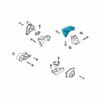 OEM Saturn Bracket, Engine Rear Mount Diagram - 13174501