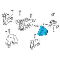 OEM 2015 Dodge Dart Bracket-Engine Mount Diagram - 68164774AA