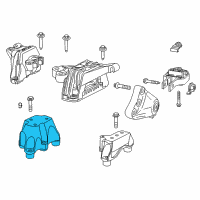 OEM 2015 Dodge Dart Bracket-Transmission Mount Diagram - 68164773AA