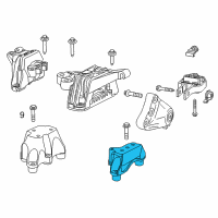 OEM 2013 Dodge Dart Bracket-Transmission Mount Diagram - 68081555AE