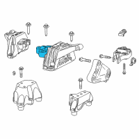 OEM Dodge Dart INSULATOR-Transmission Mount Diagram - 68081487AG