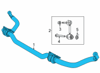 OEM Jeep Grand Cherokee L FRONT Diagram - 68458147AD