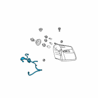 OEM Chevrolet Equinox Harness Asm-Fwd Lamp Wiring Diagram - 25810397