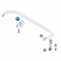 OEM 2017 BMW 740i xDrive Stabilizer Rubber Mounting Diagram - 33-50-6-861-465