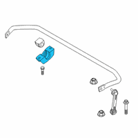 OEM 2017 BMW 540i xDrive Left Stabilizer Bracket Diagram - 37-12-6-861-481