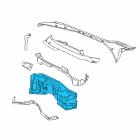 OEM 1998 Chevrolet Corvette Dash Panel Diagram - 10332027