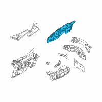 OEM 2008 Chrysler PT Cruiser SILENCER-PLENUM And Dash Panel Diagram - 5023909AB