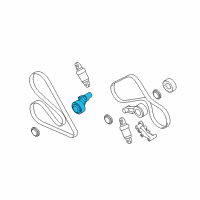OEM 2010 BMW M5 Adjusting Pulley With Lever Diagram - 11-28-7-839-133