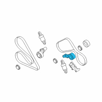 OEM 2010 BMW M5 Adjusting Pulley With Lever Diagram - 11-28-7-839-135