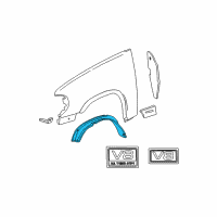 OEM 1995 Ford Explorer Splash Shield Diagram - F57Z-16103-AD