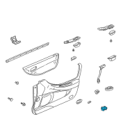 OEM 2000 Honda Accord Sub-Switch Assembly, Power Window Diagram - 35760-S87-A01