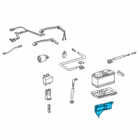 OEM 2006 Dodge Sprinter 2500 Bracket-Battery Tray Diagram - 5104157AA