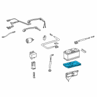 OEM 2005 Dodge Sprinter 2500 Tray-Battery Diagram - 5104592AA