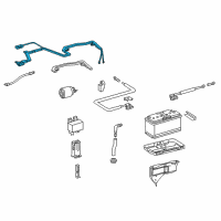 OEM 2006 Dodge Sprinter 2500 Battery Positive Cable Diagram - 5133949AA