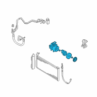 OEM 2007 Kia Optima Reman Compressor Assembly Diagram - 977013K125RU