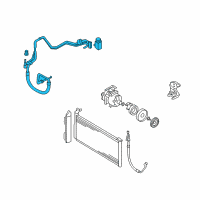 OEM 2009 Kia Optima Suction & Liquid Tube Assembly Diagram - 977752G101