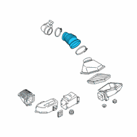 OEM 2020 BMW M8 Filtered Air Duct Diagram - 13-71-7-852-383