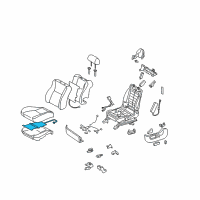 OEM Toyota Solara Seat Cushion Heater Diagram - 87510-AA020