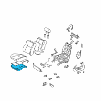 OEM 2008 Toyota Solara Seat Cushion Pad Diagram - 71512-AA020