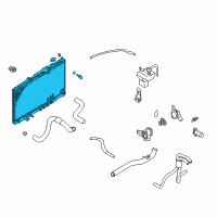 OEM 2004 Chrysler Sebring Engine Cooling Radiator Diagram - MR373103